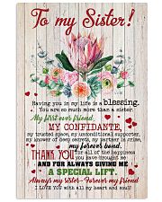 TO MY SISTER - SUNFLOWERS - I LOVE YOU 16x24 Poster front