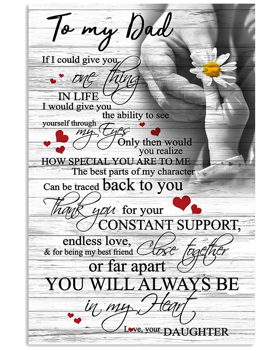 DAUGHTER TO DAD 16x24 Poster