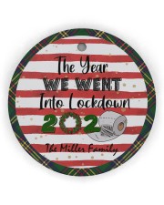 The Year We Went Into Lockdown - Personalized Circle Ornament (Wood tile
