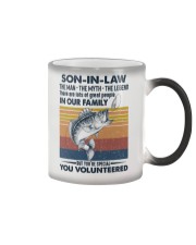 SON-IN-LAW - FISHING - VINTAGE - THE MAN Color Changing Mug tile