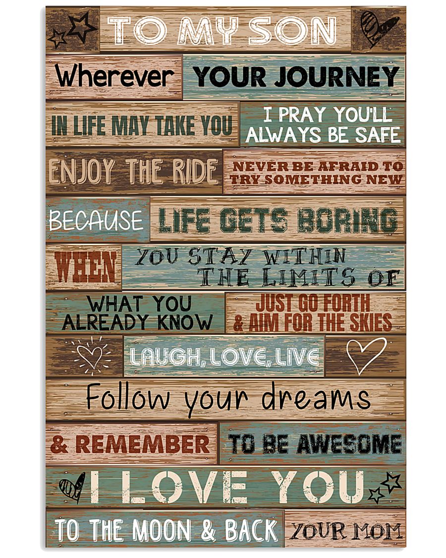 MOM TO SON 16x24 Poster