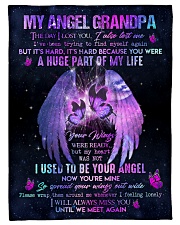 Angel Grandpa - Your Wings Were Ready But My Heart Small Fleece Blanket - 30" x 40" front