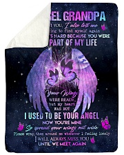 Angel Grandpa - Your Wings Were Ready But My Heart Sherpa Fleece Blanket tile