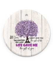 To My Daughter-in-law - Tree - Gift of Life Circle ornament - single (porcelain) front