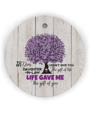 To My Daughter-in-law - Tree - Gift of Life Circle ornament - single (wood) thumbnail