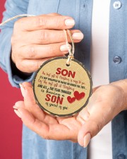 Christmas - Son - The Best Gift At Christmas Circle ornament - single (porcelain) aos-circle-ornament-single-porcelain-lifestyles-01