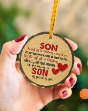 Christmas - Son - The Best Gift At Christmas Circle ornament - single (porcelain) aos-circle-ornament-single-porcelain-lifestyles-09