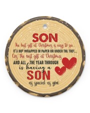 Christmas - Son - The Best Gift At Christmas Circle ornament - single (porcelain) front