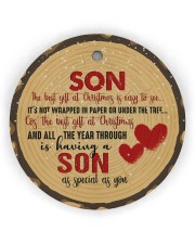 Christmas - Son - The Best Gift At Christmas Circle Ornament (Wood tile