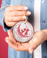 To Boyfriend Christmas - All I Want For Christmas Circle ornament - single (porcelain) aos-circle-ornament-single-porcelain-lifestyles-01