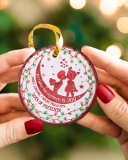 To Boyfriend Christmas - All I Want For Christmas Circle ornament - single (porcelain) aos-circle-ornament-single-porcelain-lifestyles-08