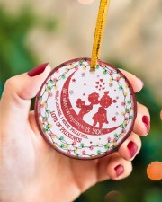 To Boyfriend Christmas - All I Want For Christmas Circle ornament - single (porcelain) aos-circle-ornament-single-porcelain-lifestyles-09