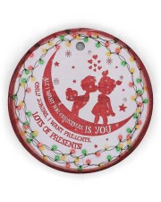 To Boyfriend Christmas - All I Want For Christmas Circle Ornament (Wood tile