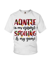 Auntie is my name Spoiling is my game Youth T-Shirt thumbnail