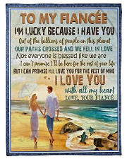 TO MY FIANCÉE - COUPLES - I LOVE YOU Small Fleece Blanket - 30" x 40" front