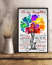 Mom To Daughter Tree - Life Is Filled With Hard 16x24 Poster lifestyle-poster-3