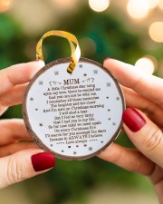 Mom - A Little Christmas Star Hung Upon My Tree Circle ornament - single (porcelain) aos-circle-ornament-single-porcelain-lifestyles-08
