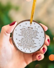 Mom - A Little Christmas Star Hung Upon My Tree Circle ornament - single (porcelain) aos-circle-ornament-single-porcelain-lifestyles-09