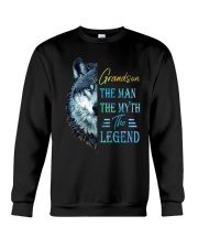 To Grandson - The Man The Myth The Legend Crewneck Sweatshirt tile