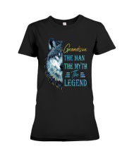To Grandson - The Man The Myth The Legend Premium Fit Ladies Tee tile