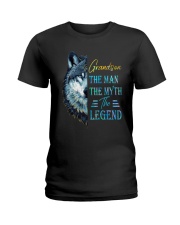 To Grandson - The Man The Myth The Legend Ladies T-Shirt tile