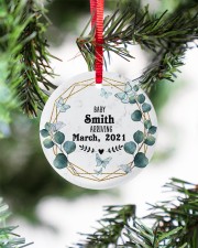 To Dad Christmas - Baby Announcement Circle ornament - single (porcelain) aos-circle-ornament-single-porcelain-lifestyles-07