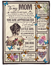 To My Mom - Forever Linked Together - Fleece Blank Large Fleece Blanket - 60" x 80" front