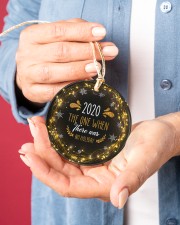Christmas - Virus Corona - 2020 Circle ornament - single (porcelain) aos-circle-ornament-single-porcelain-lifestyles-01