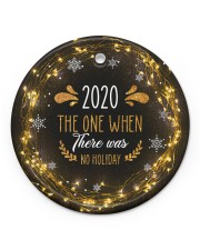 Christmas - Virus Corona - 2020 Circle ornament - single (porcelain) front