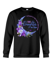 This daughter-in-law is loved to the moon back Crewneck Sweatshirt thumbnail