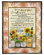 FLEECE BLANKET - TO MY MOM - SUNFLOWER Small Fleece Blanket - 30" x 40" front