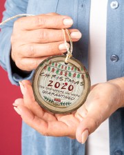 Christmas - Pandemic - Circle Ornament Circle ornament - single (porcelain) aos-circle-ornament-single-porcelain-lifestyles-01