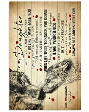 To My Daughter - Wolf - Wherever Your Journey 16x24 Poster front