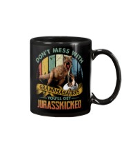 To Grandson and Granddaughter - Don't mess With Mug tile