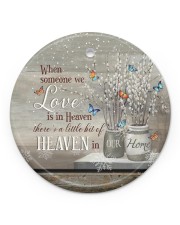 Angel - When Someone We Love Is In Heaven Circle ornament - single (porcelain) front