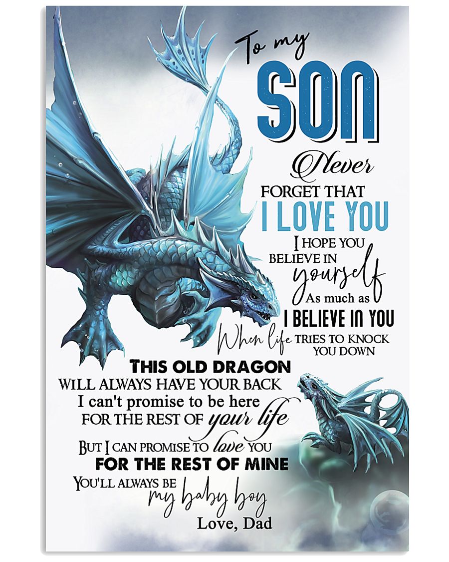 DAD TO SON 16x24 Poster