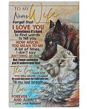 TO MY WIFE 16x24 Poster front