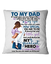 DAUGHTER TO DAD Square Pillowcase thumbnail