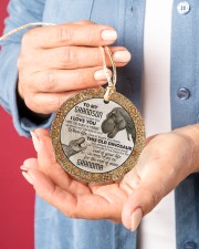Saurus - Grandma to Grandson - Never Forget Circle ornament - single (porcelain) aos-circle-ornament-single-porcelain-lifestyles-01