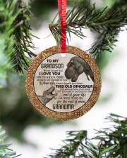 Saurus - Grandma to Grandson - Never Forget Circle ornament - single (porcelain) aos-circle-ornament-single-porcelain-lifestyles-07