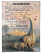 To Grandson - Whenever You Feel Overwhelmed Small Fleece Blanket - 30" x 40" front