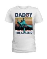 T-SHIRT - TO MY DAD - VINTAGE - DRAGON Ladies T-Shirt tile