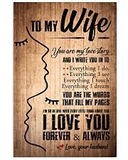 TO MY WIFE 16x24 Poster front