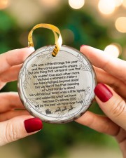 Christmas - Life Was A Little Strange This Year Circle ornament - single (porcelain) aos-circle-ornament-single-porcelain-lifestyles-08