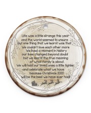 Christmas - Life Was A Little Strange This Year Circle ornament - single (porcelain) front