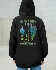 My grandpa- My hero- My guardian angel- He watches over my back Hooded Sweatshirt apparel-hooded-sweatshirt-lifestyle-back-105