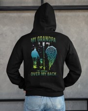 My grandpa- My hero- My guardian angel- He watches over my back Hooded Sweatshirt apparel-hooded-sweatshirt-lifestyle-back-162