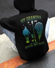 My grandpa- My hero- My guardian angel- He watches over my back Hooded Sweatshirt apparel-hooded-sweatshirt-lifestyle-back-96