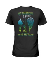 My grandpa- My hero- My guardian angel- He watches over my back Ladies T-Shirt tile
