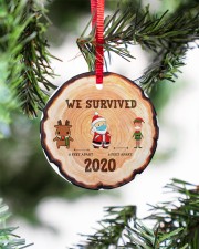 Christmas - Corona Virus - Very Bad Circle ornament - single (porcelain) aos-circle-ornament-single-porcelain-lifestyles-07